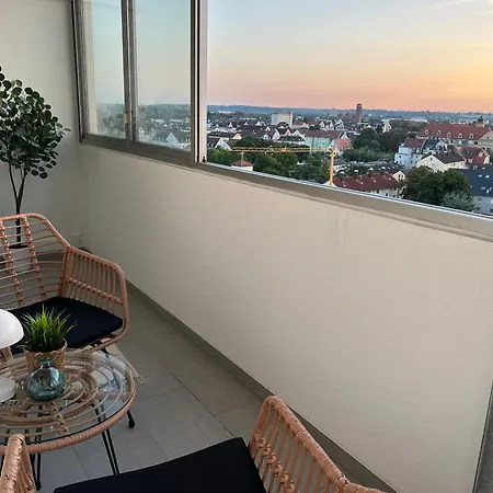 Appartement Casa Sunset Augsburg - Unvergessliche Aussicht - 1Min Zu Tram&Bus *